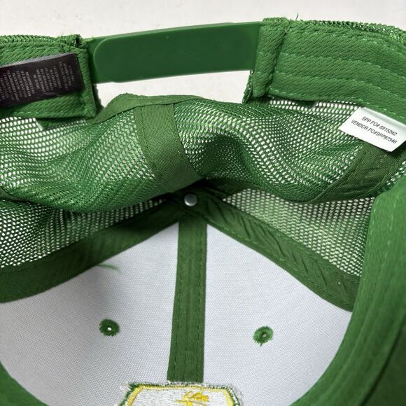 John Deere Hat Cap Adult Trucker Mesh Adjustable Snapback Green Yellow Deer‎ D3 - Picture 10 of 10